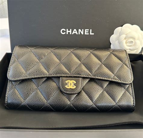 chanel wallet heart|Chanel long wallet price.